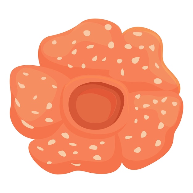 Icono de flor asiática vector de dibujos animados Selva tropical Parque asiático