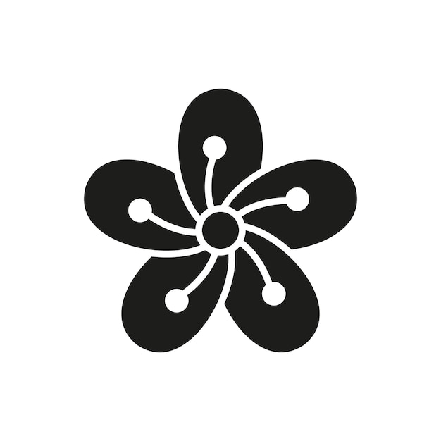 El icono de la flor de cerezo un símbolo atemporal de elegancia y belleza