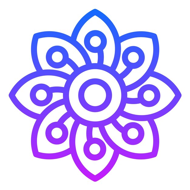 El icono de la flor de cerezo