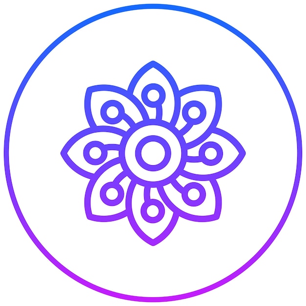 El icono de la flor de cerezo