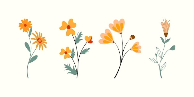 icono de flor en formato vectorial