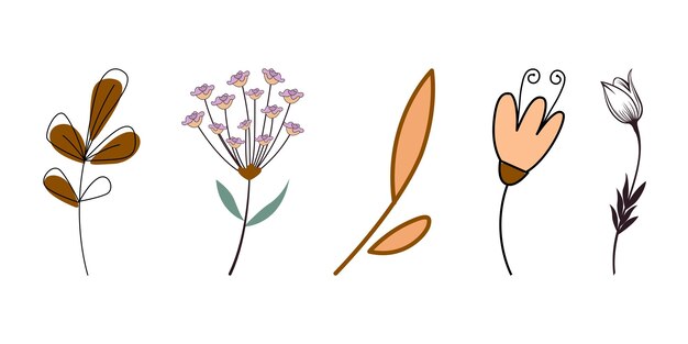 icono de flor en formato vectorial