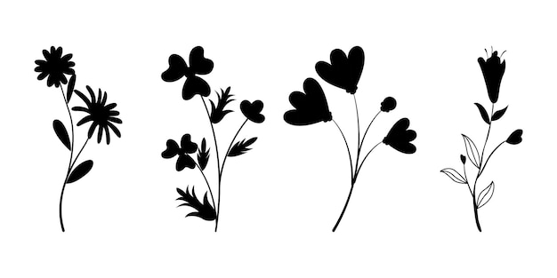 icono de flor en formato vectorial