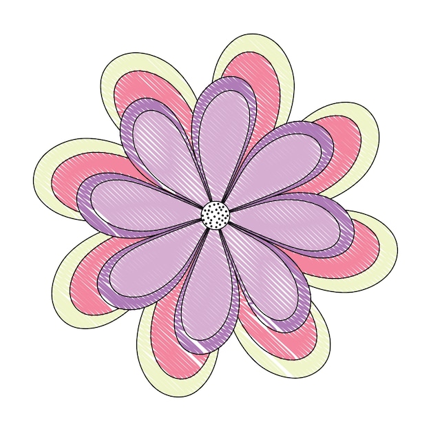 icono de flor hermosa