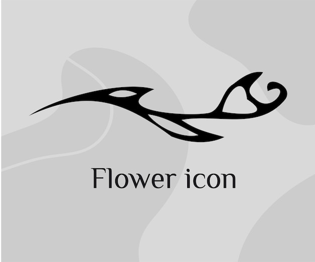 icono de flor, ilustración vectorial