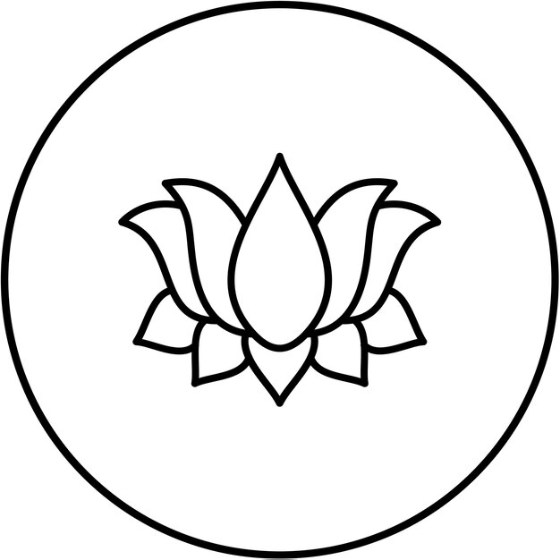 El icono de la flor de loto