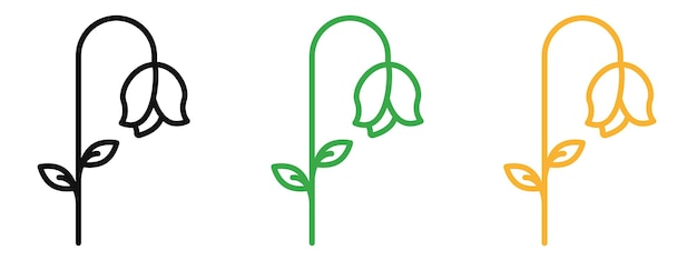 El icono de la flor marchitada
