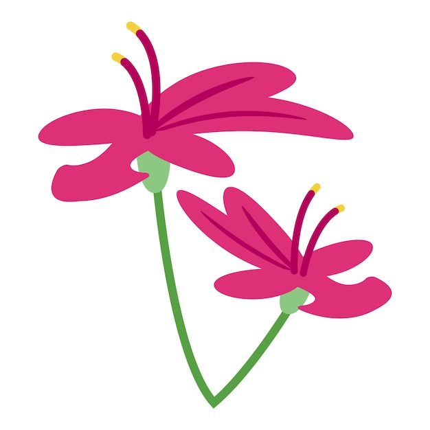 Icono de flor de romero Isométrico de icono de vector de flor de romero para diseño web aislado sobre fondo blanco