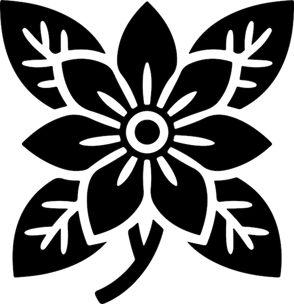 Icono de flor vectorial muy libre