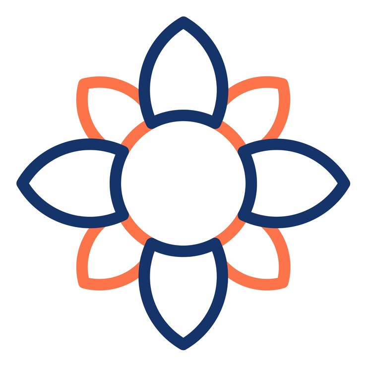 Vector icono de la flor