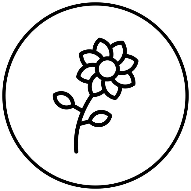 El icono de las flores de fresa