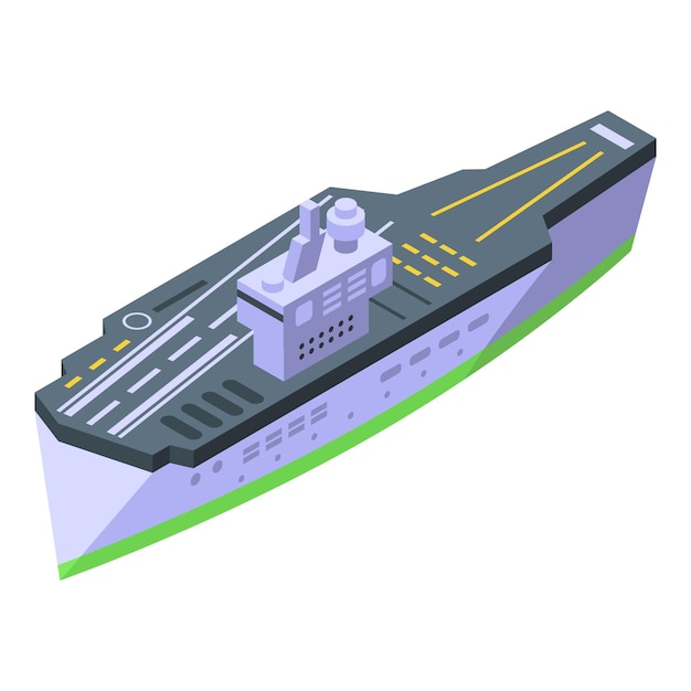 Icono de flotador de portaaviones Isométrico del icono de vector de flotador de portaaviones para diseño web aislado sobre fondo blanco