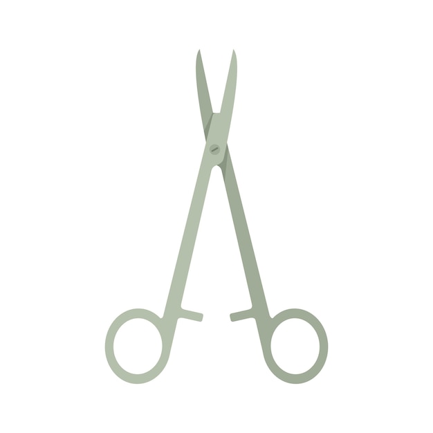 Icono de fórceps de dentista Ilustración plana del icono de vector de fórceps de dentista aislado sobre fondo blanco