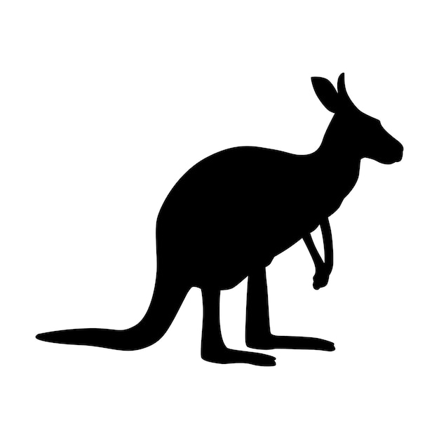 icono de la forma de un animal canguro