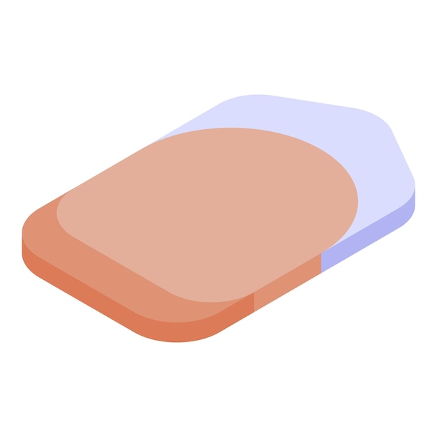 Icono de forma de arte de uñas Isométrico de icono de vector de forma de arte de uñas para diseño web aislado sobre fondo blanco