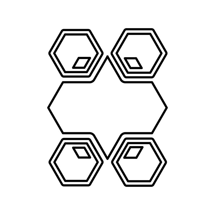 Vector ícono de forma diferente anormal símbolo de contorno de línea