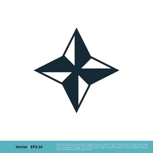 Icono de forma de estrella clásica Vector Logo Plantilla Ilustración Diseño Vector EPS 10