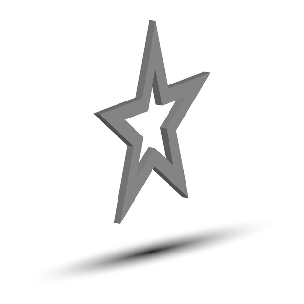 Icono de forma de estrella Ilustración vectorial EPS 10