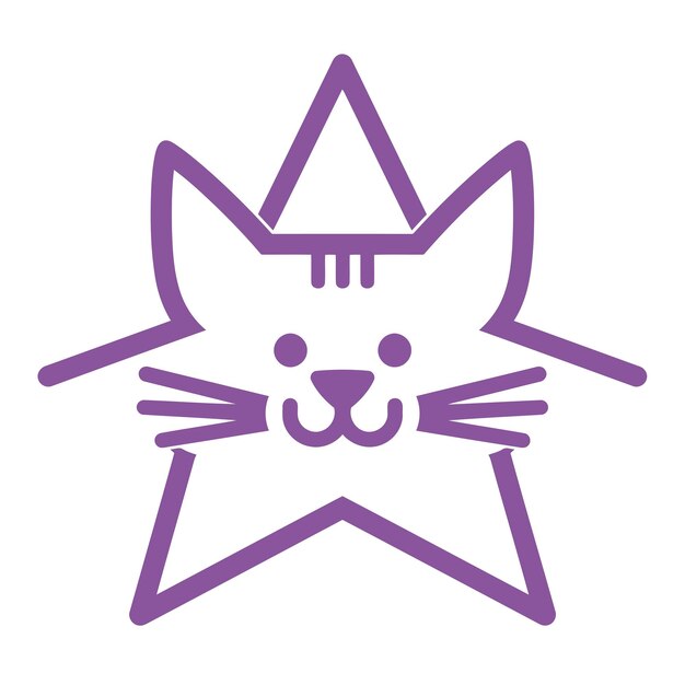Ícono de forma de estrella vectorial libre, etiqueta y símbolo de favicon