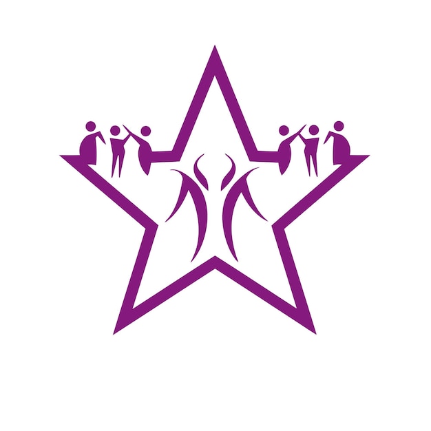 Ícono de forma de estrella vectorial libre, etiqueta y símbolo de favicon