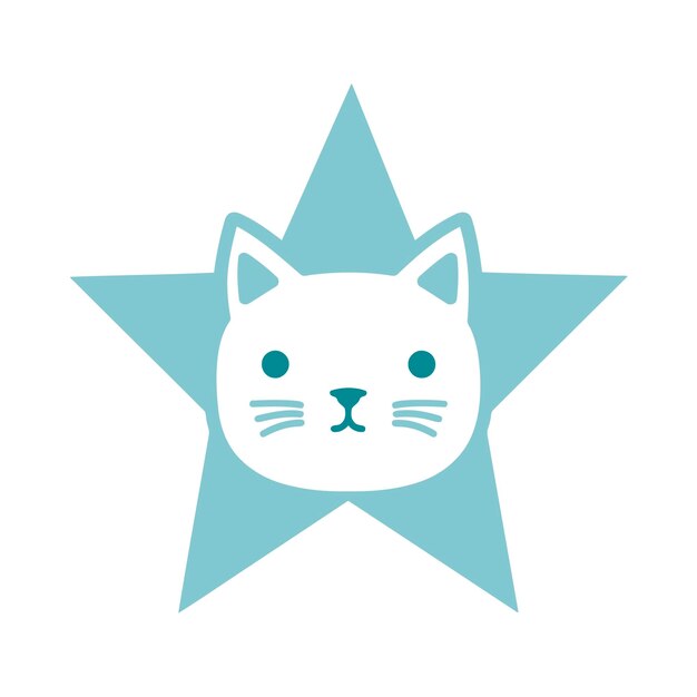 Ícono de forma de estrella vectorial libre, etiqueta y símbolo de favicon