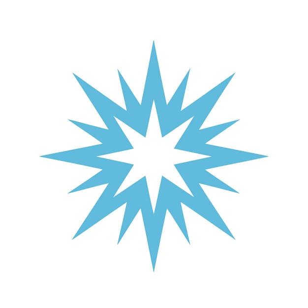 Ícono de forma de estrella vectorial libre, etiqueta y símbolo de favicon