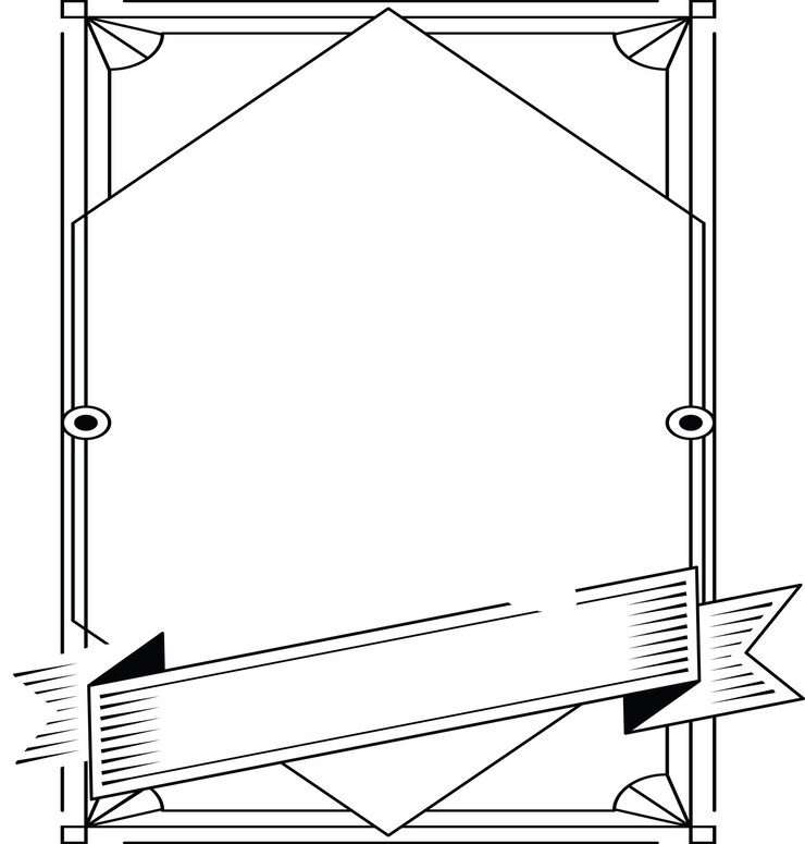 Icono de forma de marco rectangular decorativo decorativo vintage elemento de borrador de borde para diseño de banner simple