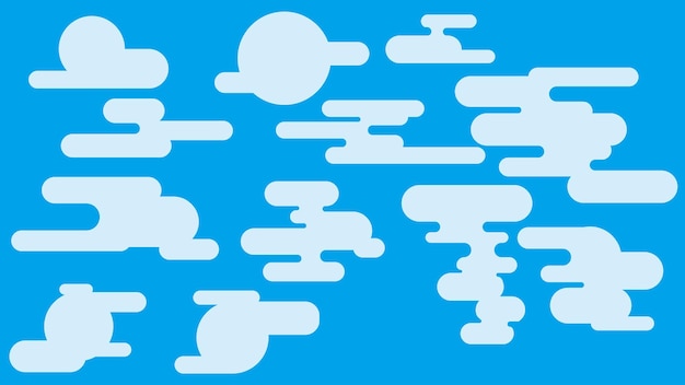 icono de forma de nube o humo ornamento vector EPS10
