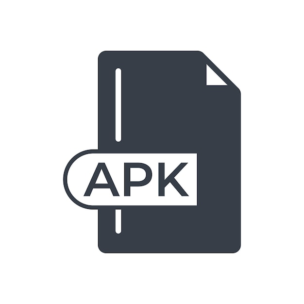 Icono de formato de archivo APK Icono de extensión de APK lleno