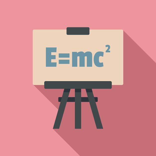 Icono de fórmula física Ilustración plana del icono de vector de fórmula física para diseño web