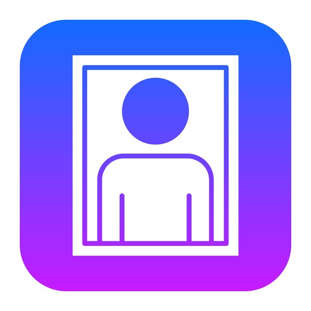 Icono de la foto del pasaporte