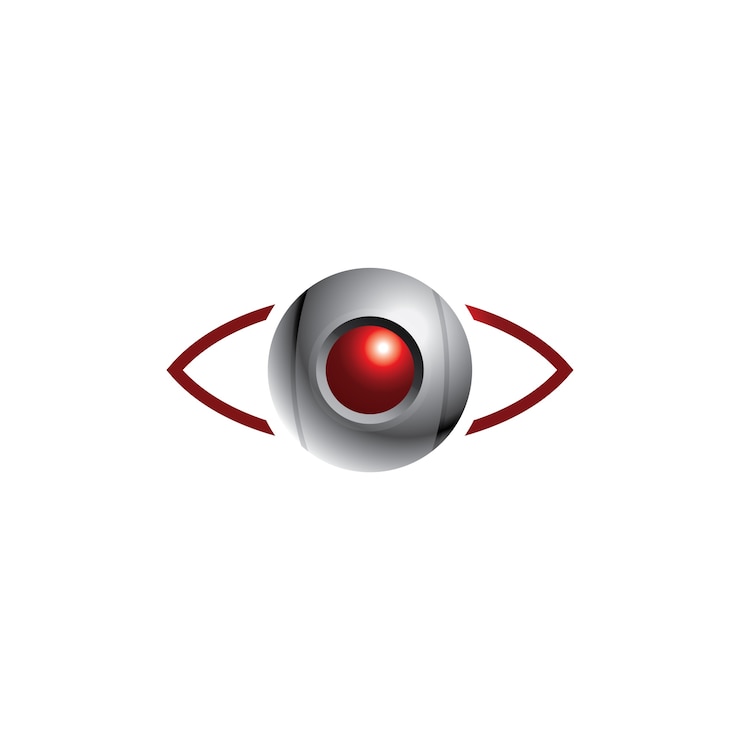 Vector icono de fotografía de lente