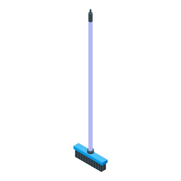 Icono de fregona Isométrica del icono de vector de fregona para diseño web aislado sobre fondo blanco