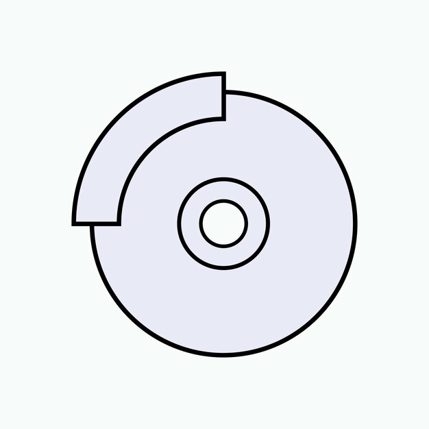 Icono de freno de disco Símbolo de componente de frenado del vehículo