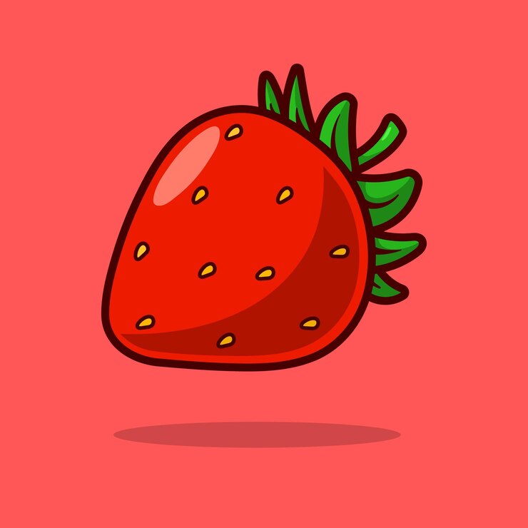 El icono de la fresa de dibujos animados