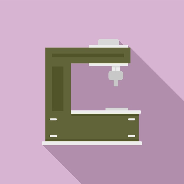 Icono de fresadora cortadora Ilustración plana del icono de vector de fresadora cortadora para diseño web