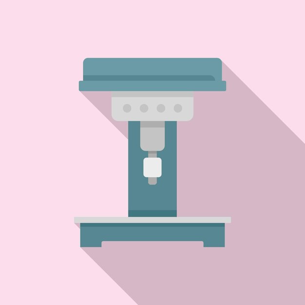 Icono de fresadora de ingeniero Ilustración plana del icono de vector de fresadora de ingeniero para diseño web
