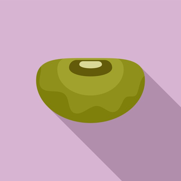 Icono de frijol de salud Ilustración plana del icono de vector de frijol de salud para diseño web