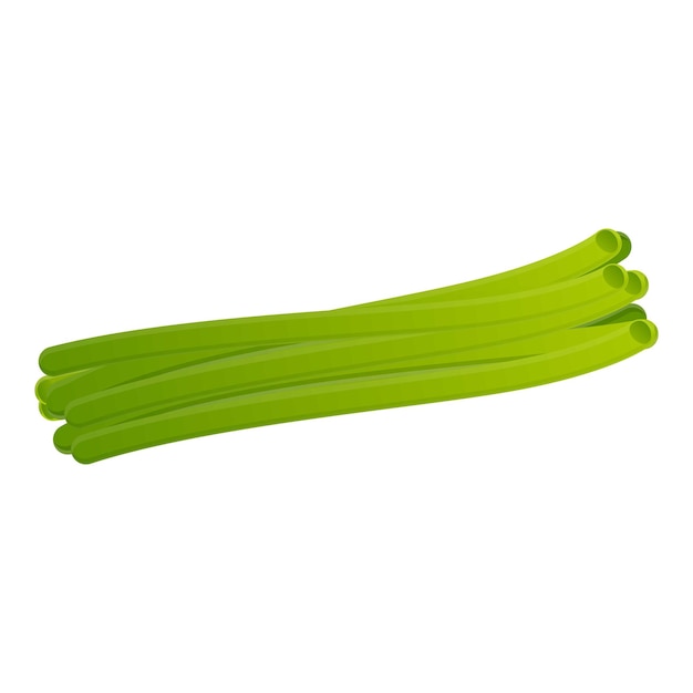 Icono de frijol verde de tallo Icono vectorial de frijoles verdes de tallo para el diseño web aislado sobre fondo blanco