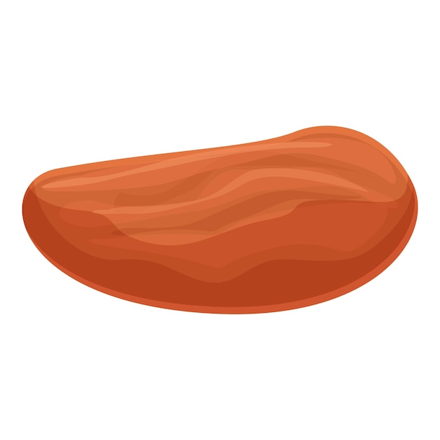 Icono de fruta fresca dátil vector de dibujos animados comida de palma semilla árabe