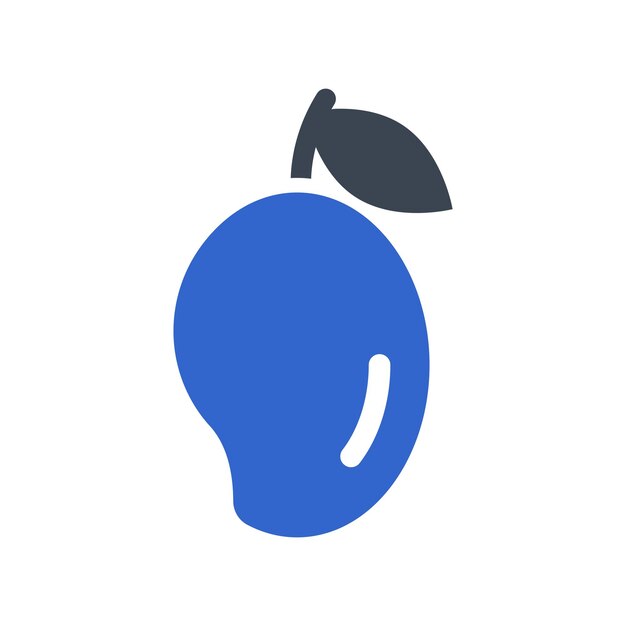 El icono de la fruta del mango