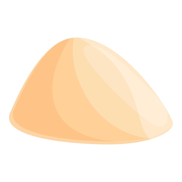 Icono de fruta de semilla de baobab Caricatura de icono de vector de fruta de semilla de baobab para diseño web aislado sobre fondo blanco