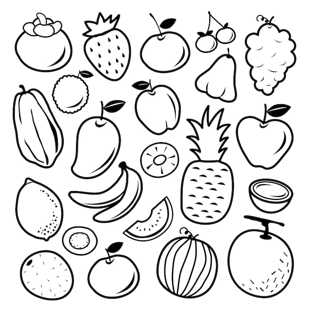 Icono de fruta vector