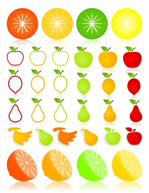 Vector icono de fruta3