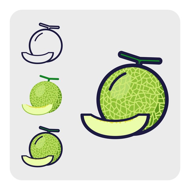 Vector el icono de las frutas 17