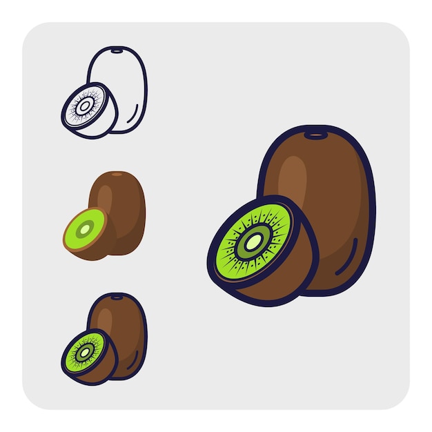 Vector icono de las frutas 6