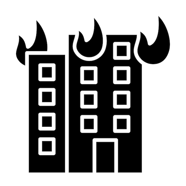 Icono del Fuego del Edificio
