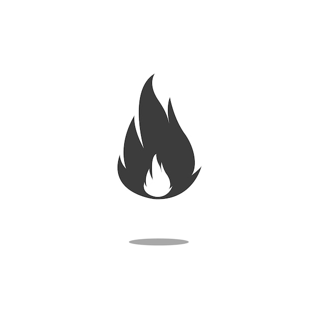 Vector icono de fuego. plantilla plana. conjunto de iconos vectoriales. conjunto de ilustración de negocios. redes sociales.