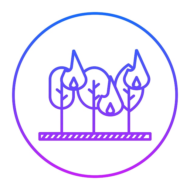 Icono de fuego salvaje