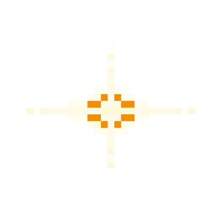 Vector el icono de fuegos artificiales de dibujos animados de pixel art 3